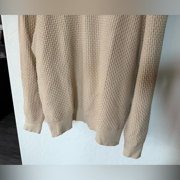 Coofandy|Gender neutral oversized fisherman knit sweater in tan neutral,NWT-plus - Picture 5 of 14